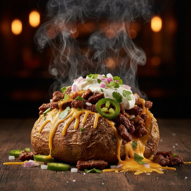 Loaded baked potato from Velvet Street Kitchen food truck